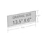 Azar Displays Clear Acrylic Header Sign Holder- Insert Your Own Graphic 13.5"x6" 700042 - alternate 2